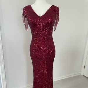 Sequin evening dress